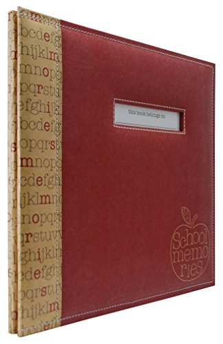 Image of MCS MBI 13.5x12.5 School Memories Scrapbook Album with 12x12 Inch Pages with Signature Opening (850010)