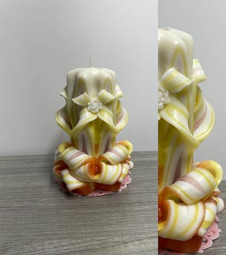 Carved-Candle-by-Iryna-Unique-Gift-Universal-decor-element-Handcrafted-candle-Home-Decor-5-Yellow-Orange