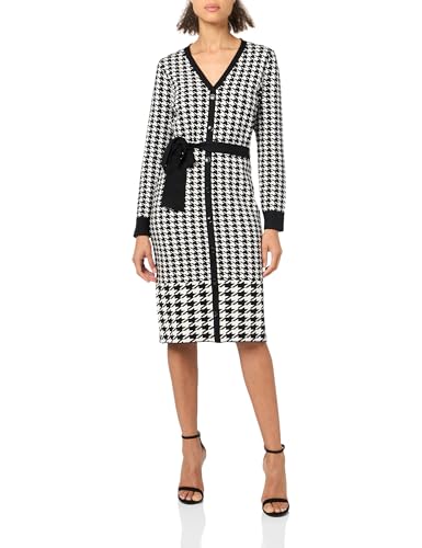 London Times T7002M Women'S Knit Sweater Print And Solid Fall Holiday Boot Dress cover
