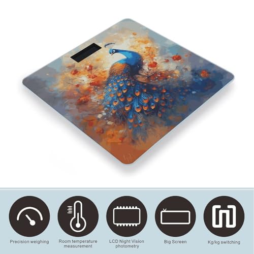 Báscula digital automática para peso corporal Peacock miniatura 3