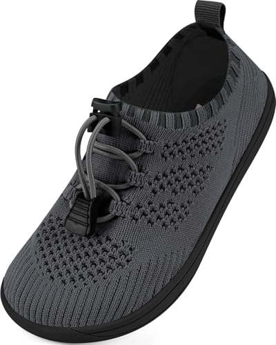 Chaussures pieds nus larges enfants gris 24 EU Ancho contre pieds serrés
