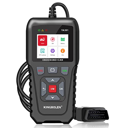OBD2 Scanner,Car Code Reader Check Engine Light Auto OBD-II CAN Diagnostic Scan Tool with Live Data,10 OBDII Test Modes, Lifetime Free Upgrade (YA-301). Black