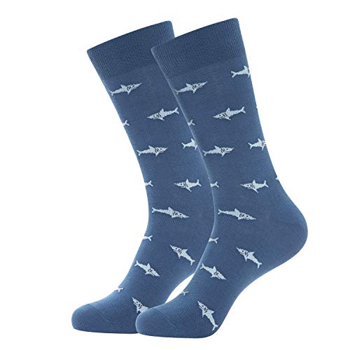 YEJIMONG Men's Cotton Fun Colorful Striped Casual Dress Socks, Funky Designed Fancy Socks 12 Pairs, Size 9-123