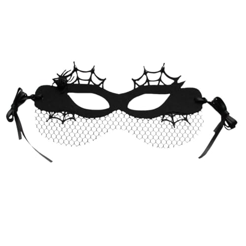 Masque de bal masqué en résine et tissu en maille confortable avec ruban ajustable