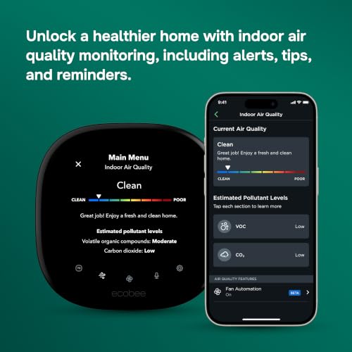 ecobee Smart Thermostat Premium - WiFi, Siri & Alexa Built-In, Smart Sensor - image 9