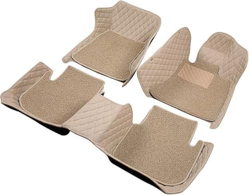 Image of Mr Mattie 7D Car Floor Mats Compatible with Volkswagen Jetta, Beige