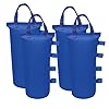 Canopy weights bag leg weight for pop up canopy tent sand bags for patio umbrella instant outdoor sun shelter 4 pack blue  urban country home decor
