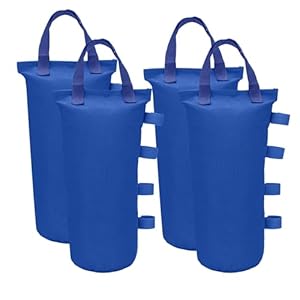 Canopy weights bag leg weight for pop up canopy tent sand bags for patio umbrella instant outdoor sun shelter 4 pack blue  urban country home decor