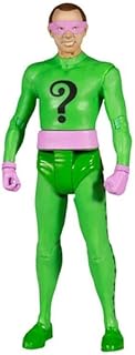 McFarlane Toys, DC Multiverse, 5-inch DC Retro The Riddler Action Figure with Action Word Bubbles, Collectible DC Retro 1960's TV Figure – Ages 12+