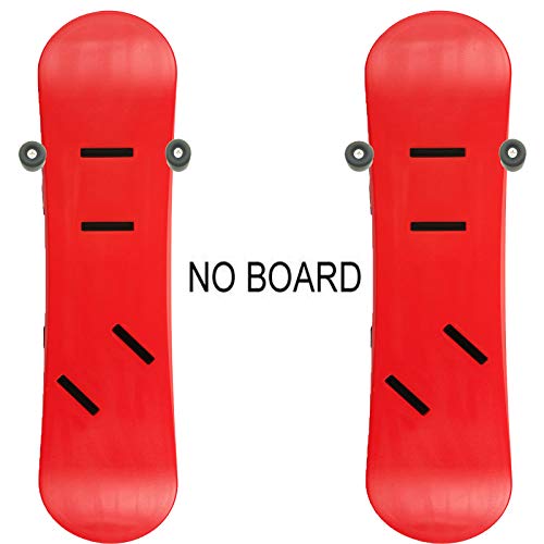 AUXPhome 4PK Exhibidor minimalista de snowboard | Estante de almacenamiento de esquí y snowboard | Soporte de pared para snowboard | Capacidad para 2 tablas de snowboard | Sistema de montaje de