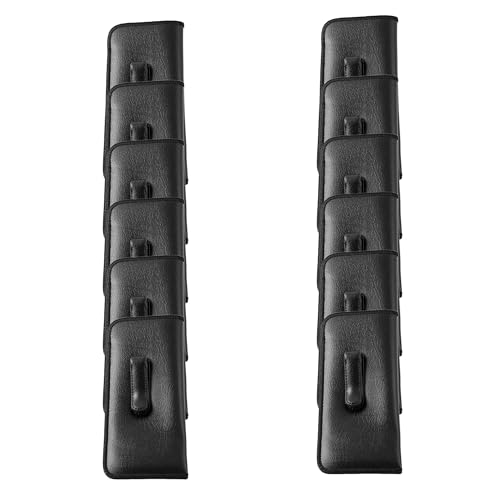 Calabria Soft Slip-In Glasses Case with Pocket Belt Clip for Men/Women Faux Leather Felt Lining Eyeglass/Sunglass 6.5