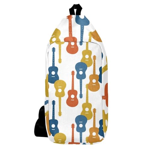Sac à dos à bandoulière pour voyage homme femme - Petit sac randonnée multicolore