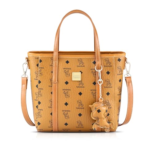 Tokidoki PU Leather Shoulder Bag PU Leather Handbag Tote Bag for Ladies Backpack Purse for Work Travel (gamboge)