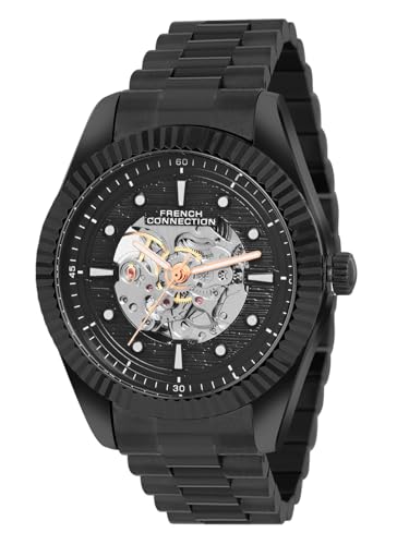 Image of French Connection Automatic Black Dial Men's Watch-FCA12BM