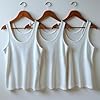 COSHAL® 3 Vest Men's Black Sleeveless 100% Cotton Mens Tops Summer Tank Top for Gym Workout Men Tshirt Everyday Athletic Wear Running Undershirt Multipack Vest White M #3