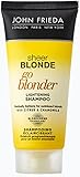 Tamaño de viaje JOHN FRIEDA Sheer Blonde Shampooing Éclaircissant Go Blonder 50ml