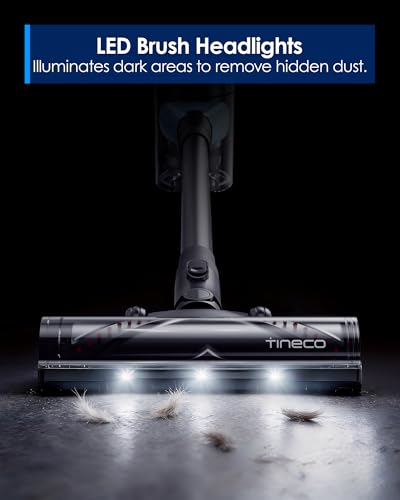 Image of Tineco Pure ONE S20 Cordless Vacuum Cleaner,Clogless Brush Design,Up to 55 Minutes of Runtime,6-Stage Filtration System,LED Brush Headlights, Stick Vacuum Cleaner for Pet Hair, Carpet & Hard Floor