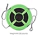 Hey! Play! Saucer Swing – 40” Diameter Hanging Tree or Swing Set Outdoor Playground or Backyard Play Accessory Round Disc with Adjustable Rope, Green/Black