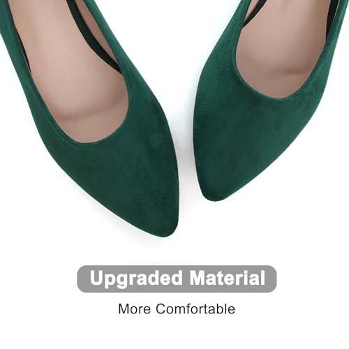Image of Dear Time Women's Pointed Toe Ballet Flats Simple Casual Office Work Flats Slip-on Comfortable Shoes