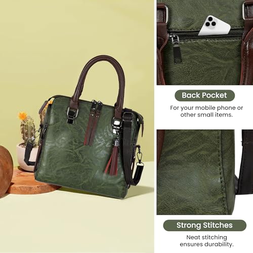 Image of Storite Women's Small Satchel Handbag for Women | Satchel Bag for Work | Ladies Purse | Stylish Shoulder Bag | Gift For Women | Timeless | Birthday /Wedding Gift for Wife /Sister /Mother