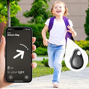 Utag GPS Tracker for Kids,4pcs Key Finder Works with Apple Find My (iOS only),Privacy Protection, Lost Mode, Waterproof,Bluetooth Tracker for Children, Seniors, Pets, Backpack (Black) - Image 3