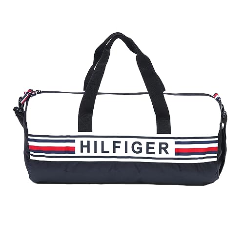 Gym Shoulder Duffel Bag Kendall | Navy + White | Detachable & Adjustable Strap | 42 LTR Capacity | Water Resistance