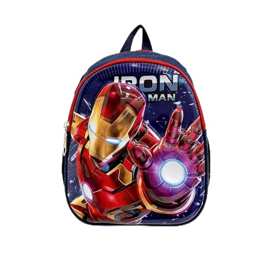 trettitre Cute Cartoon Backpack for Students Casual Travel Schoolbag for Boys and Girls School Season Backpack (Iron)