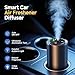 Smart Car Air Freshener with Star Light & 100ml Diffusers Oil Refills, Auto On/Off Aroma Diffuser, 3 Adjustable Mist Modes Rechargeable Aromatizante para Carro - Car Diffuser（Cologne+Ocean）