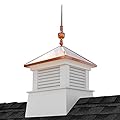 Good Directions 2126MV-742 26" Square Manchester Vinyl Victoria Copper Finial Cupola, White