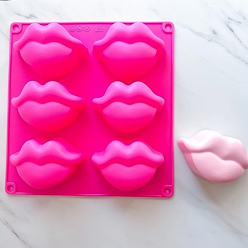 LIPS SILICONE MOLD FOR CUPCAKES, CAKEPOPS, CHOCOLATE STRAWBERRIES, PRETZELS & RICE KRISPIES