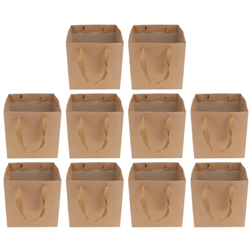 Paquet en papier kraft marron HORIALENCE pour bonbons de baptême et snacks de réception