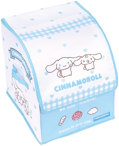 Skater SRBX1 Bolsa escolar, estojo de armazenamento, divisores, tampa de tampa, organização, Sanrio, Cinnamoroll, amigos