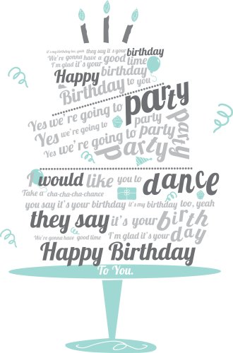 Stickers muraux citation rock pour offrir un cadeau d'anniversaire mémorable