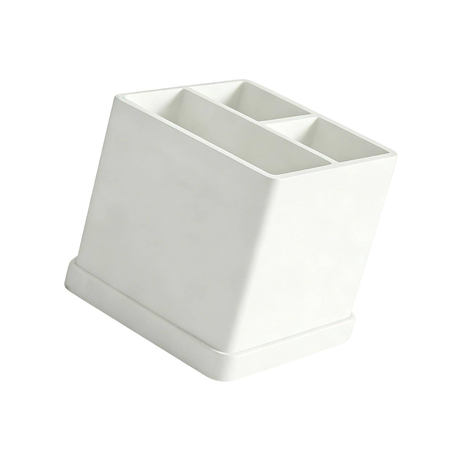 HOUODQU Silicone Shelf for Brushes and Cosmetics with Drainage Holes Hygienic Design Hygienic Toothbrush Storage