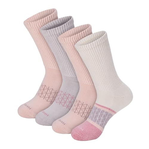 Hanes Women's Non-Binding Crew Socks 4-Pack