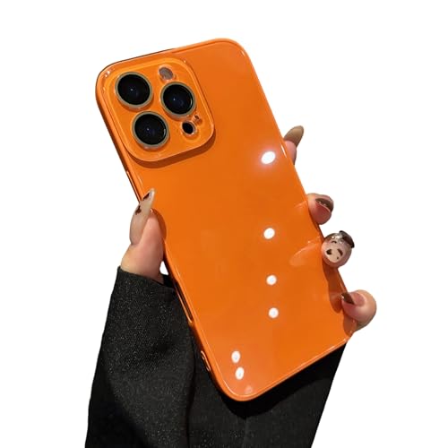 Caseative for iPhone 15 Pro Case, Orange