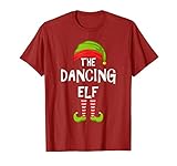 dancing elf matching family family christmas party pigiama g maglietta