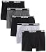 Gildan Platinum Men's 5-Pack Boxer Brief, Black/Sport Grey/Charcoal, Large