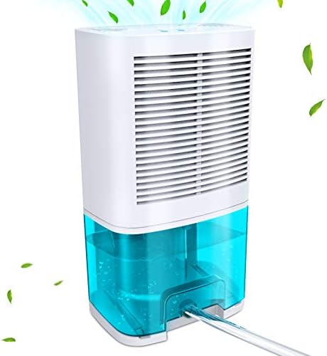 Levoair Dehumidifier 68oz(2000ml) Small Dehumidifier with Drain Hose for Up to 650 sq.ft Ultra Quiet Mini Portable Air Dehumidifier for Home Basements Bathroom Bedroom Closet Kitchen RV