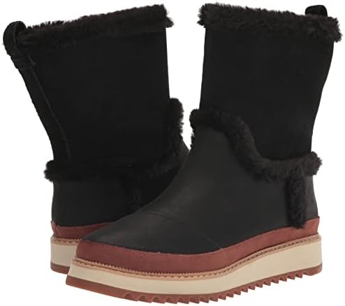 TOMS Women's Makenna Mid Calf Boot, Black, 11 | Image 6