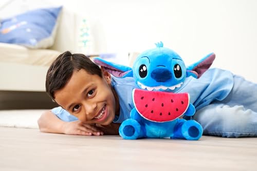 Peluche DISNEY Stitch 25 cm Avec pastèque 100% Originale Pour tous les âges - vue 5
