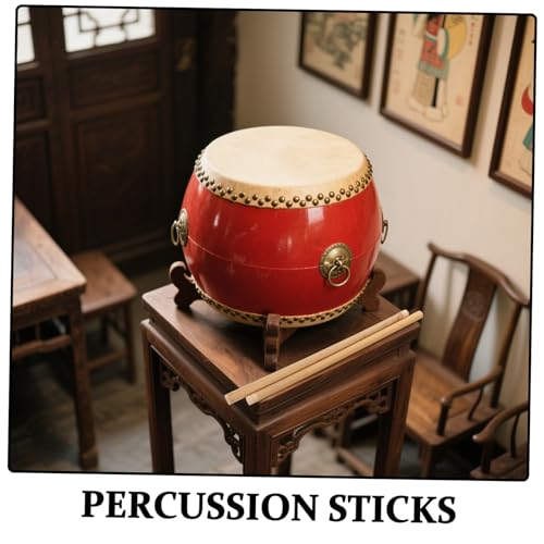 Baquetas profesionales antideslizantes Toyvian de bambú, 1 par, ideales para batería, bombo y música folclórica, para adultos y principiantes miniatura 3