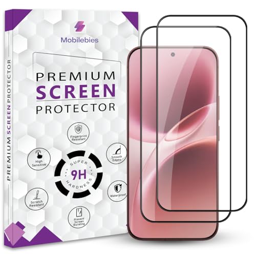 Image of Premium Tempered Glass Screen Protector Guard For Vivo V70 Elite 5G (6.59 Inch, Pack of 2) | Edge to Edge Coverage With Easy to installation kit