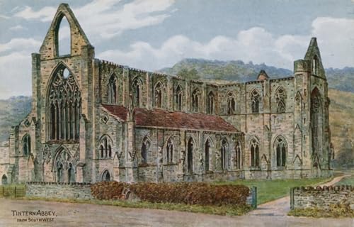 Tableau Tintern Abbey pour salon : une décoration murale élégante en toile 60x90cm