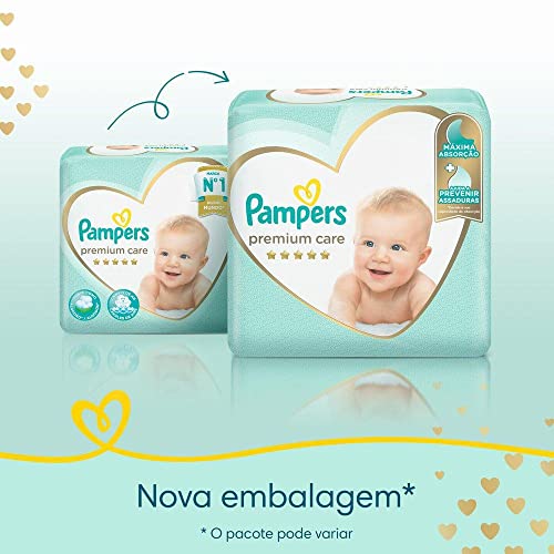 Fralda Pampers Premium Care M - 34 fraldas