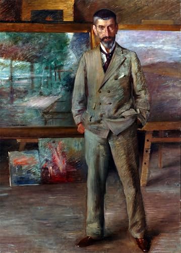 Lienzo decorativo para pared con el retrato de Hermann Eichfeld por Lovis Corinth