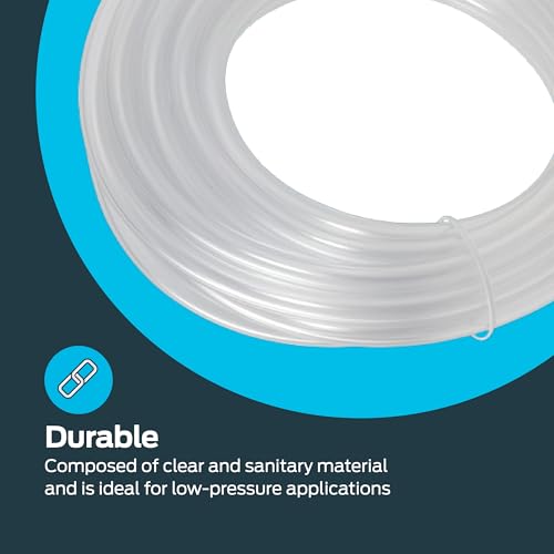 Image of Eastman 3 /4 Inch ID (1 Inch OD) PVC Clear Vinyl Tubing, 10 Foot Length, 98624