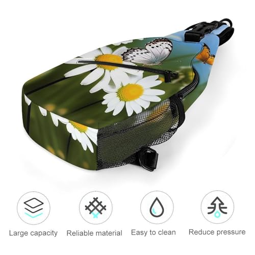 Mochila tipo sling blanca para deporte y senderismo miniatura 5