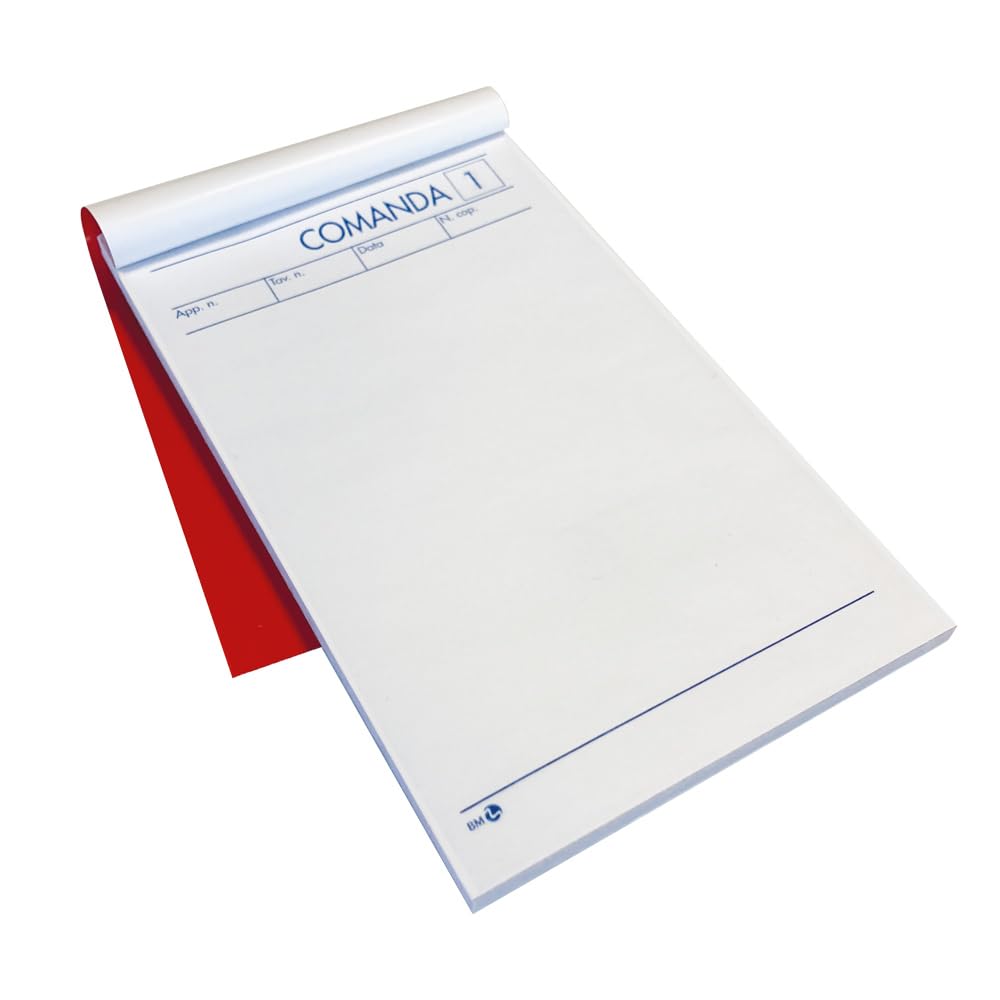 BM BeMore Mod 511/2 Blocco Comanda 2 Copie Autocopianti 25 Moduli 9,8x16,5cm 10 Pezzi