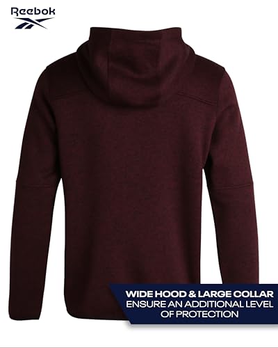 Image of Reebok Men's Sweater Jacket - Fleece Lined Weather Resistant Insulated Outerwear - Cozy Sweater Jackets for Men (Sizes:M-XXL)